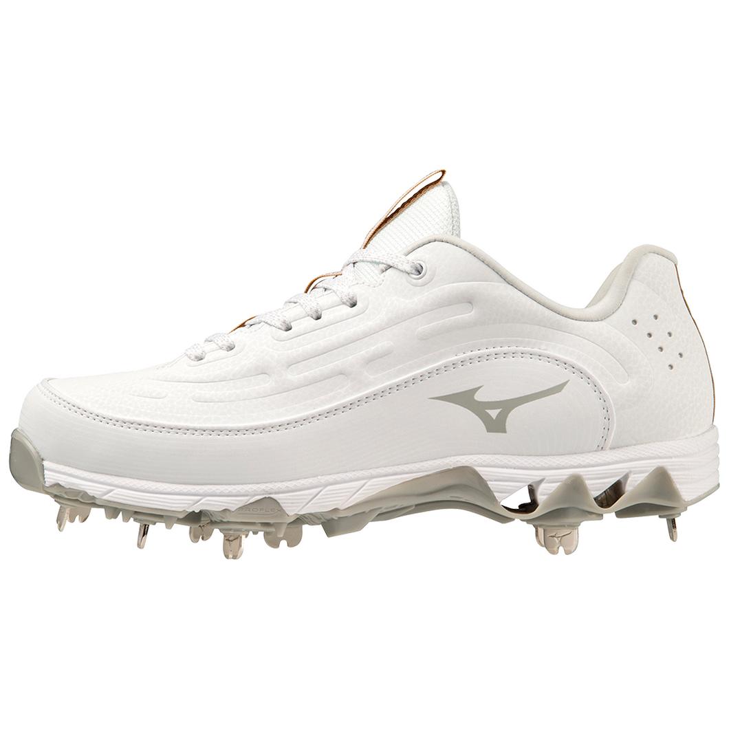 Giày Mizuno 9-Spike Swift 8 Low Metal Softball Cleat Nữ Trắng