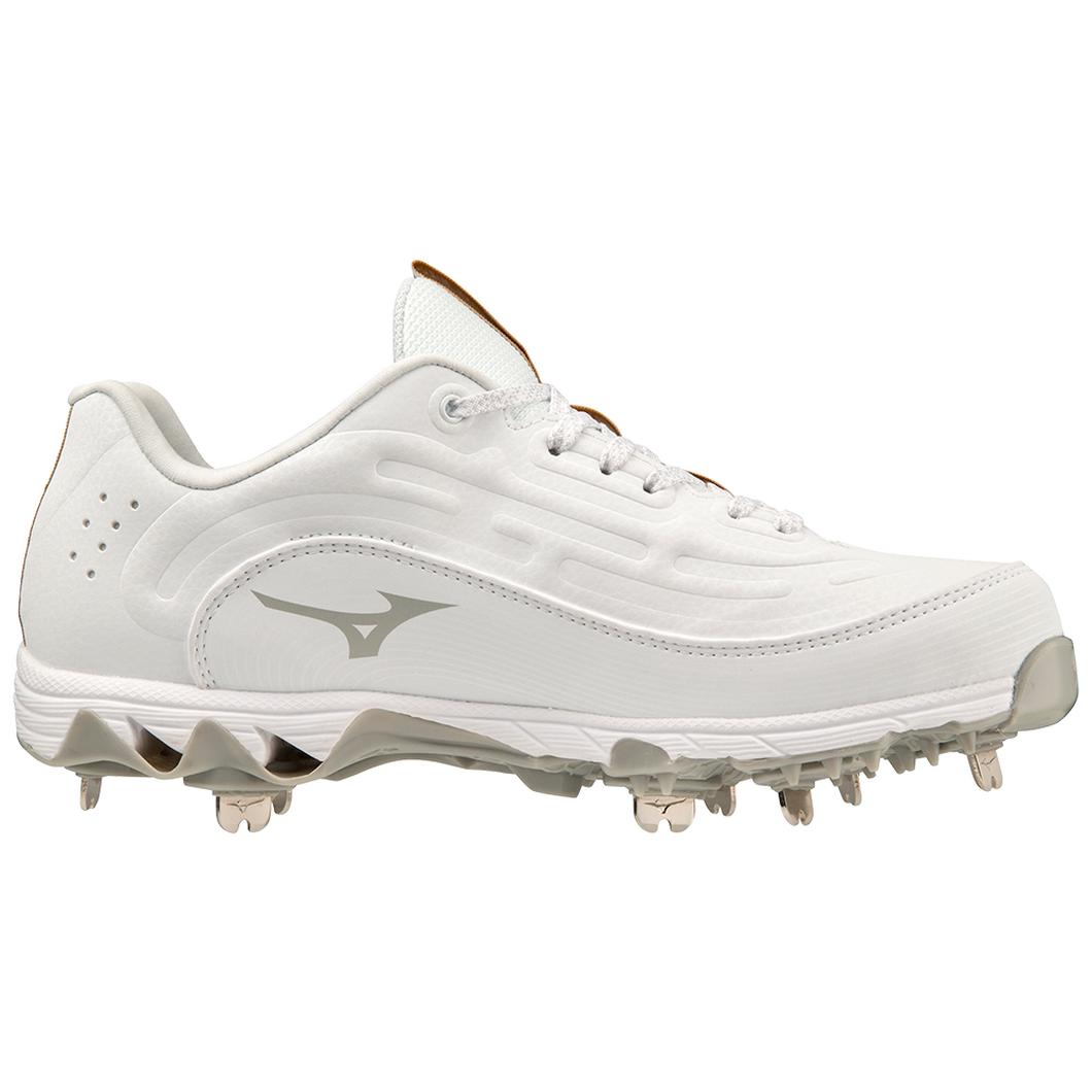 Giày Mizuno 9-Spike Swift 8 Low Metal Softball Cleat Nữ Trắng