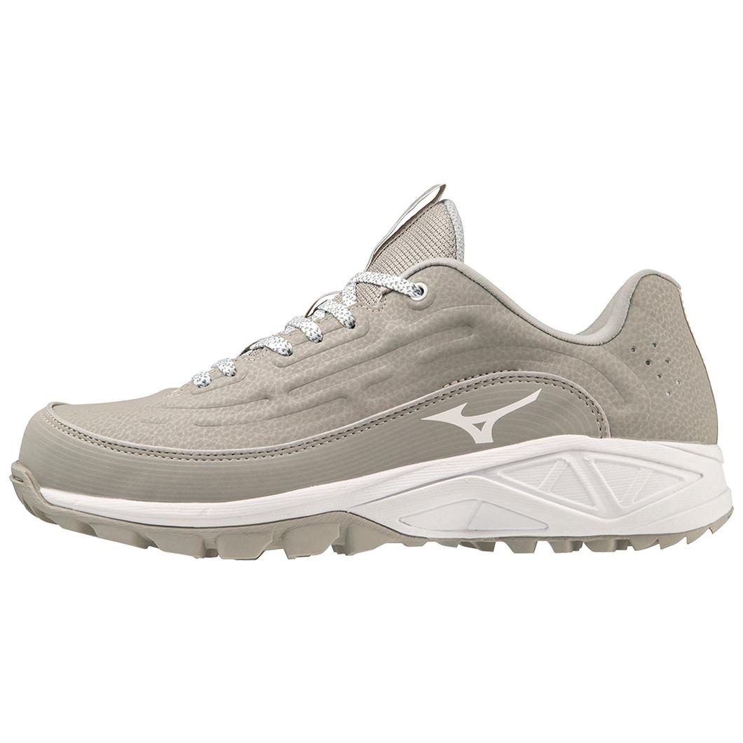 Giày Mizuno Ambition 3 FP Low All Surface Turf Nữ Xám Trắng 