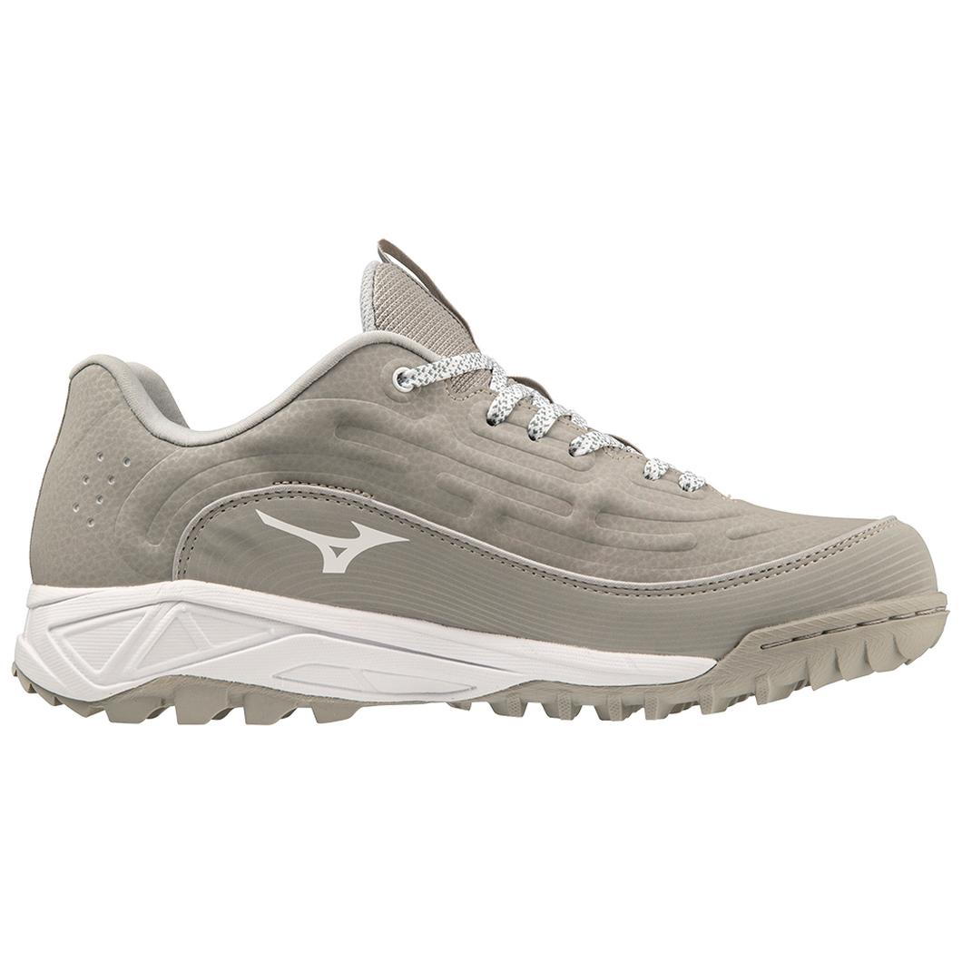 Giày Mizuno Ambition 3 FP Low All Surface Turf Nữ Xám Trắng 