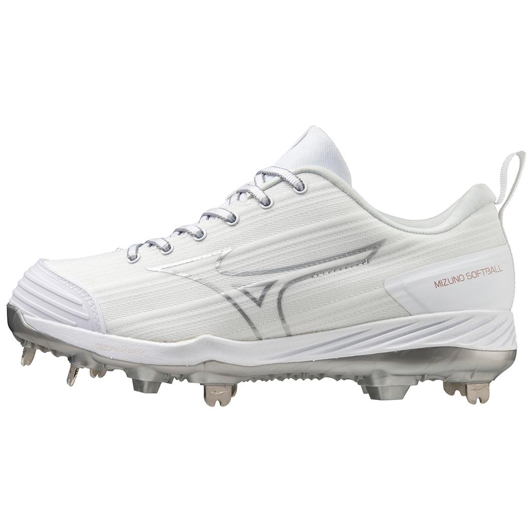 Giày Mizuno Sweep 6 Low Metal Softball Cleat Nữ Trắng 