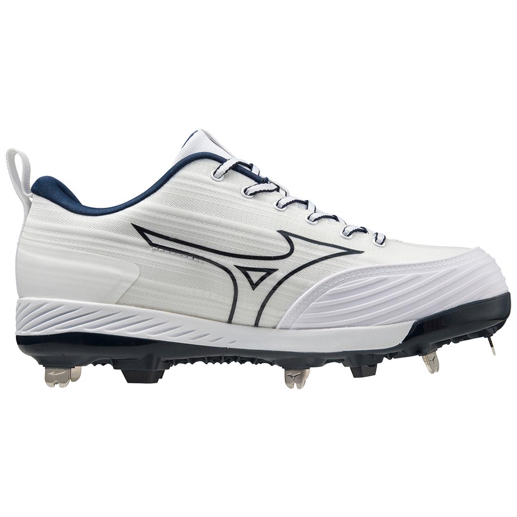 Giày Mizuno Sweep 6 Low Metal Softball Cleat Nữ Trắng Xanh Navy