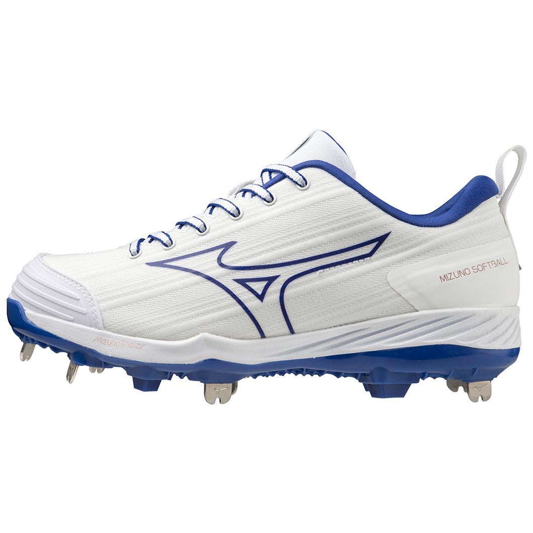 Giày Mizuno Sweep 6 Low Metal Softball Cleat Nữ Trắng Xanh