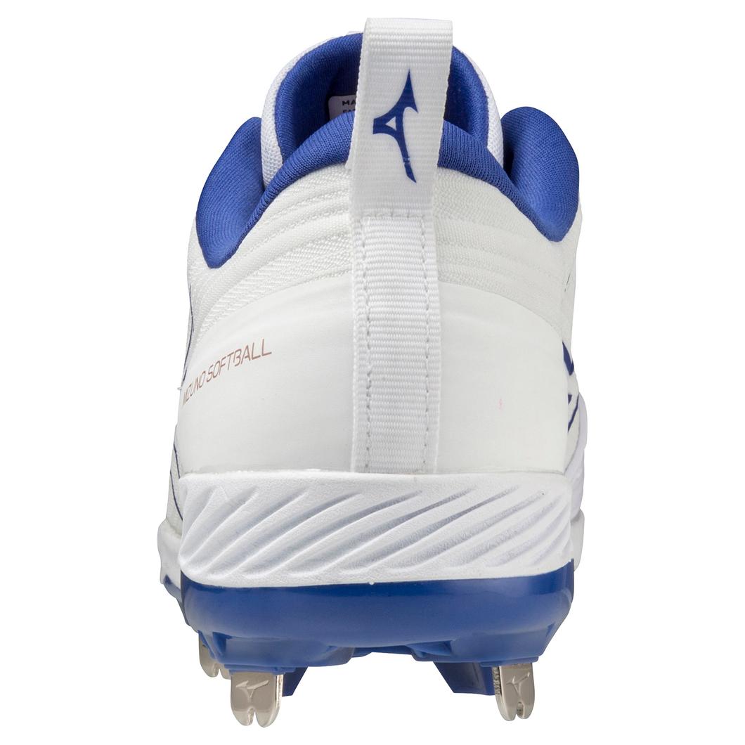 Giày Mizuno Sweep 6 Low Metal Softball Cleat Nữ Trắng Xanh