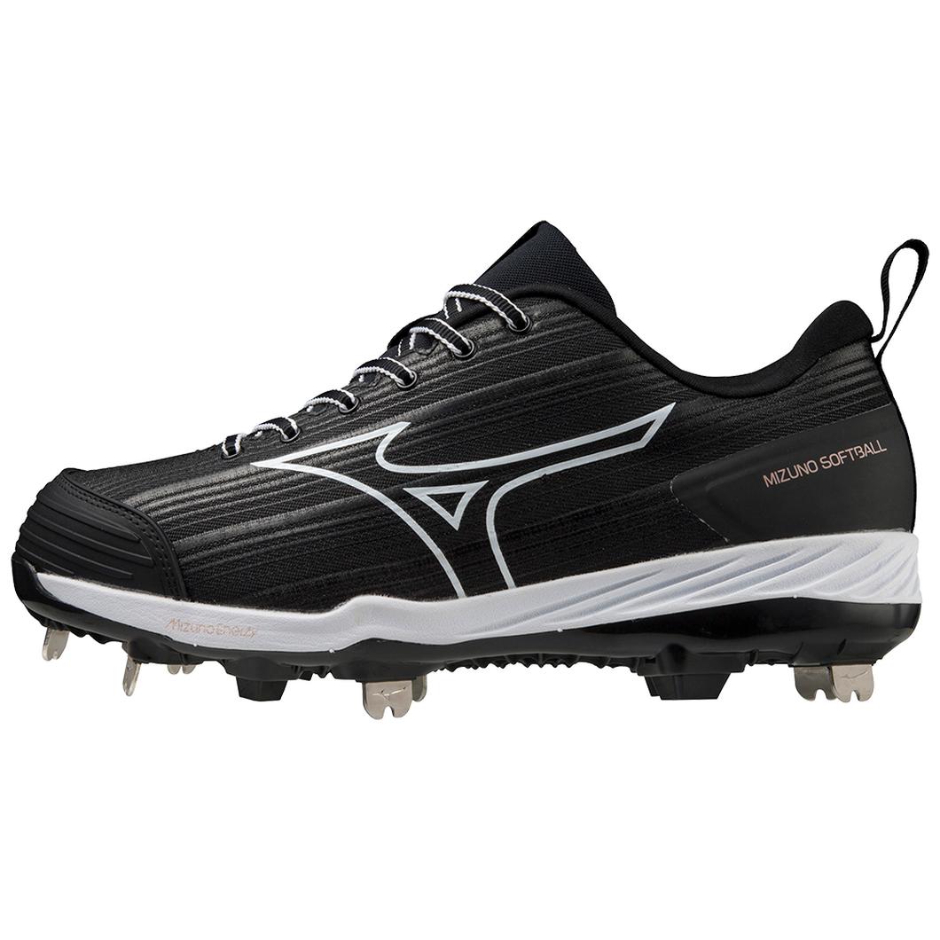 Giày Mizuno Sweep 6 Low Metal Softball Cleat Nữ Trắng Đen