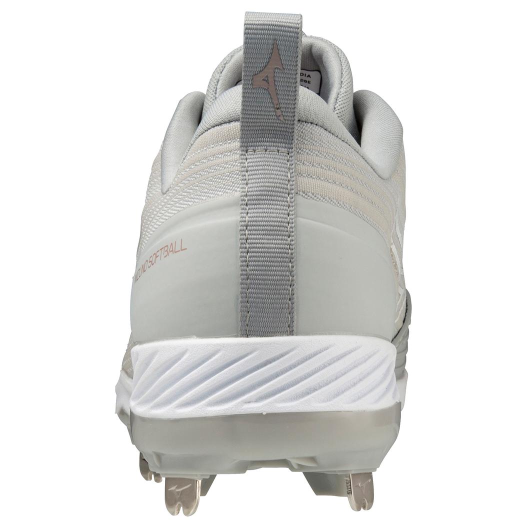 Giày Mizuno Sweep 6 Low Metal Softball Cleat Nữ Trắng Xám