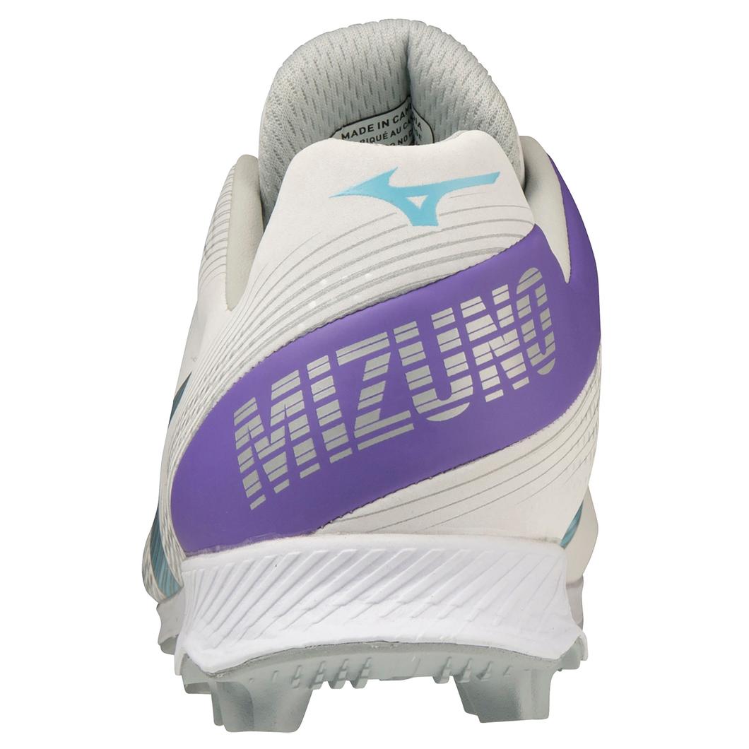 Giày Mizuno Wave Finch Lightrevo Youth Molded Softball Cleat Nữ Trắng Xanh