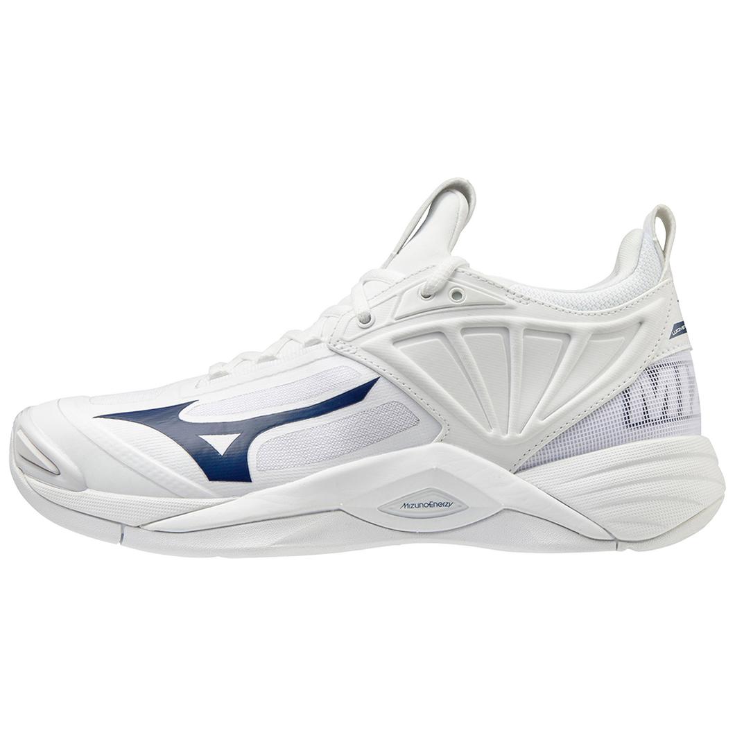 Giày Mizuno Wave Momentum 2 Women’s Volleyball Nữ Trắng Xanh Navy