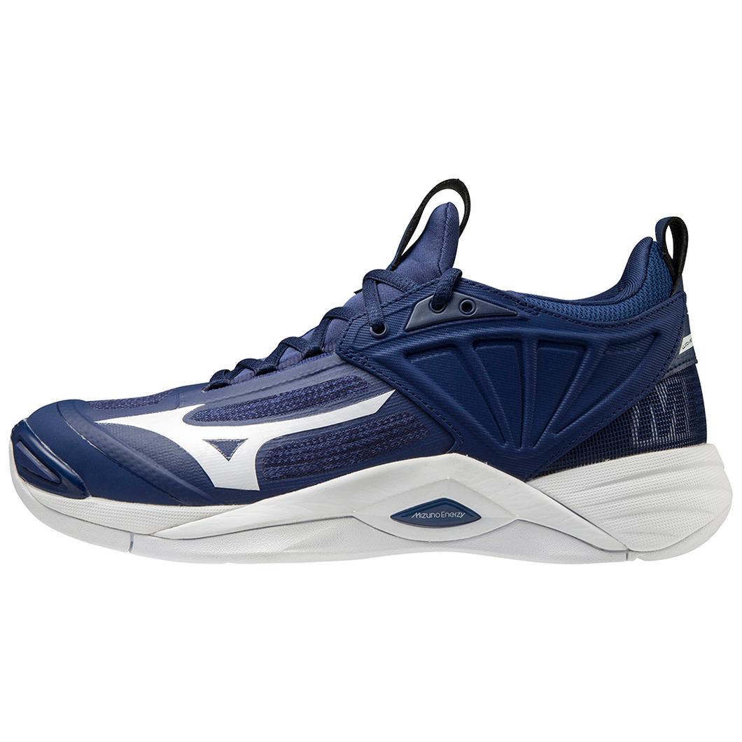 Giày Mizuno Wave Momentum 2 Women’s Volleyball Nữ Xanh Navy Trắng