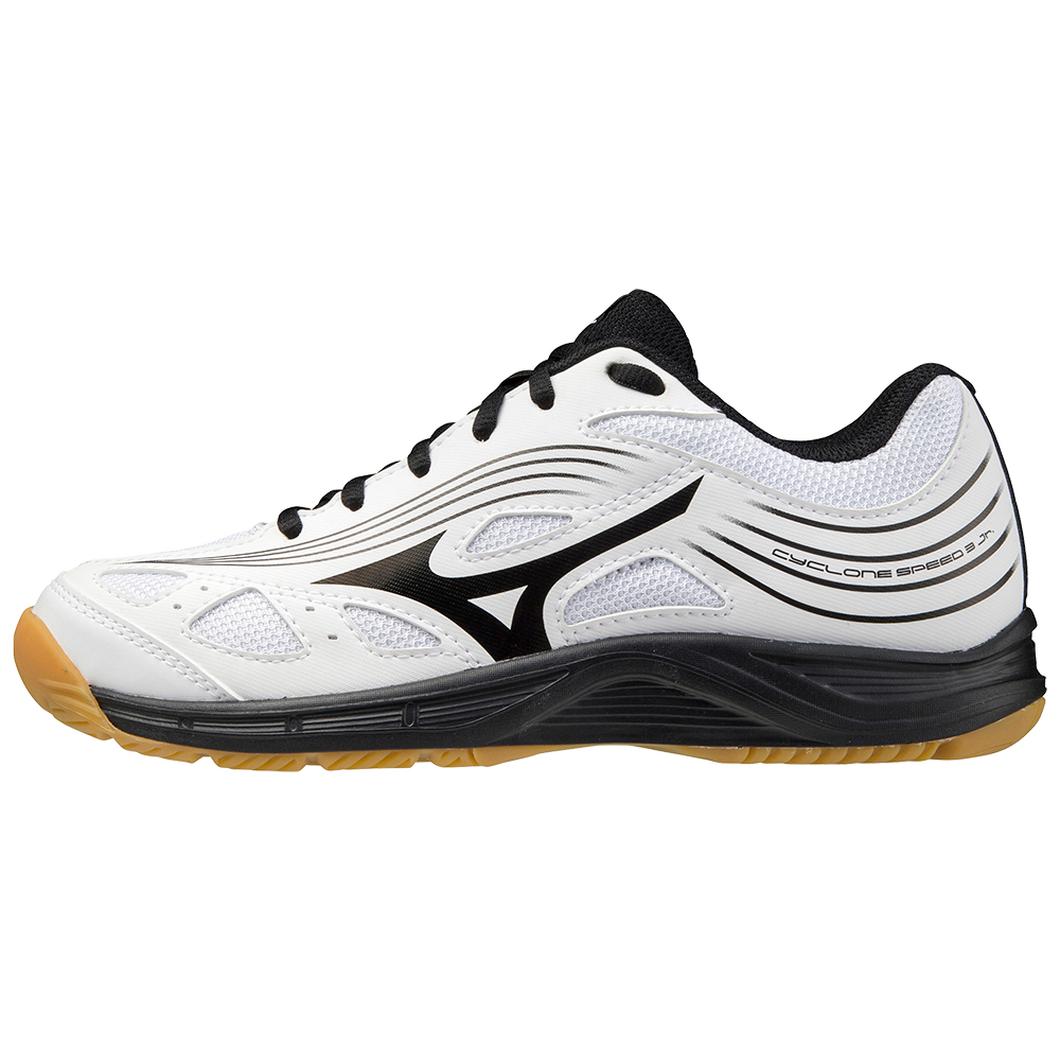 Giày Mizuno Cyclone Speed 3 Junior Volleyball Nam Trắng Đen