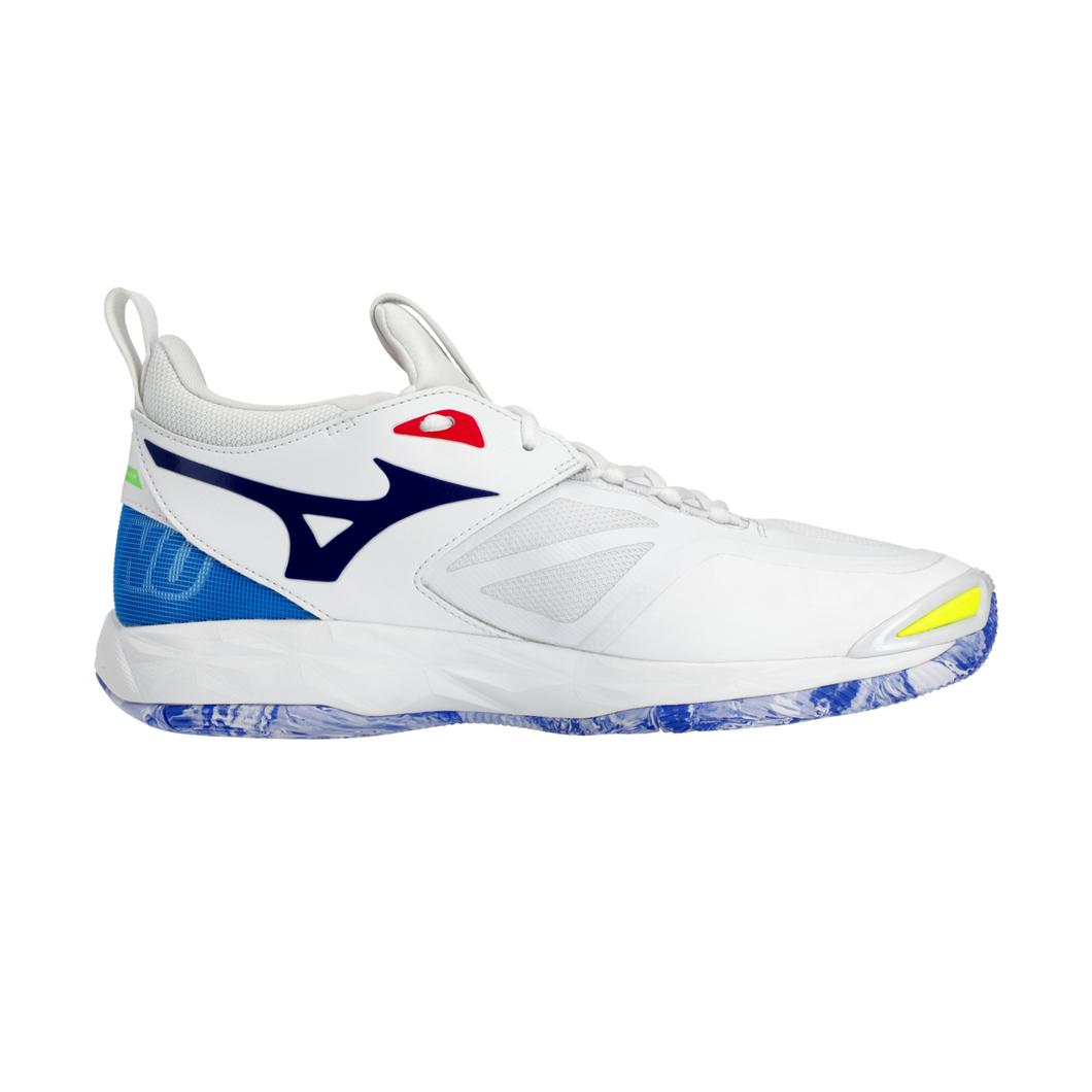 Giày Mizuno Wave Momentum 2 Volleyball Unisex Trắng Xanh