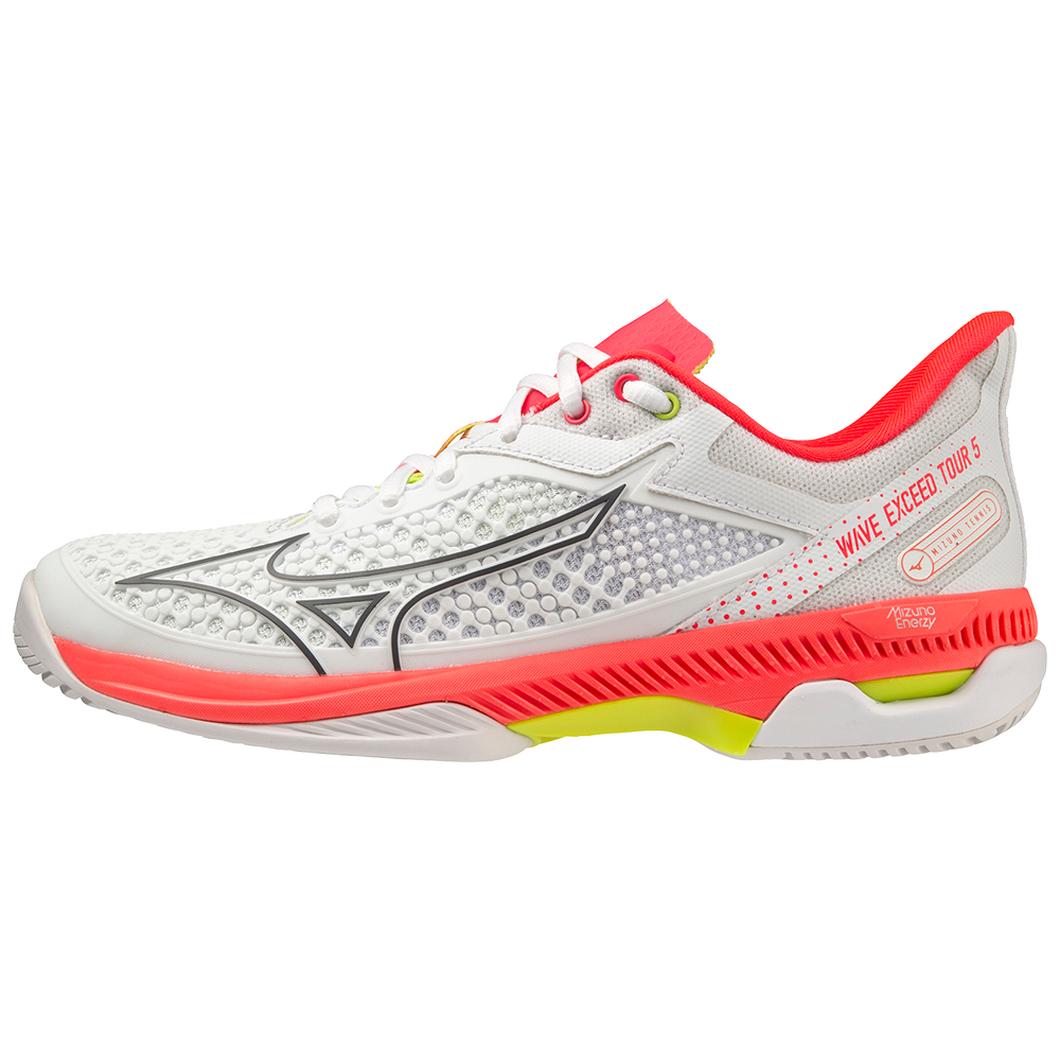 Giày Mizuno Wave Exceed Tour 5 AC Tennis Nữ Trắng Đỏ