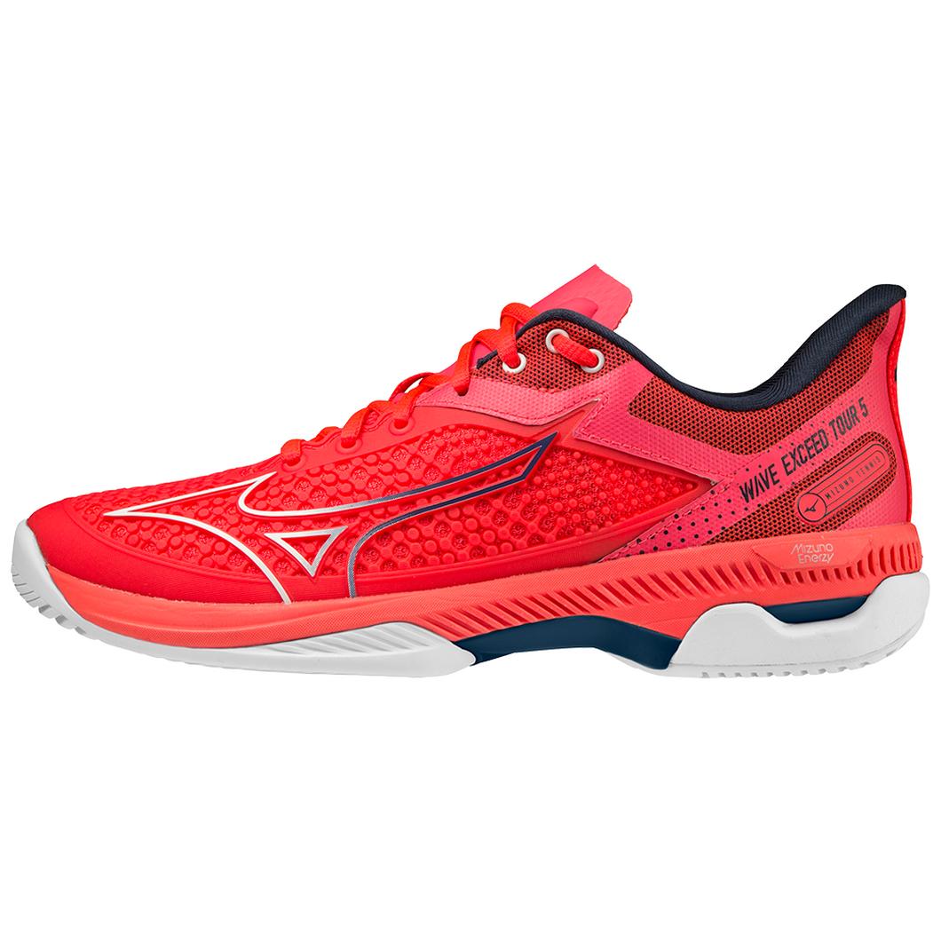 Giày Mizuno Wave Exceed Tour 5 AC Tennis Nữ Đỏ Trắng