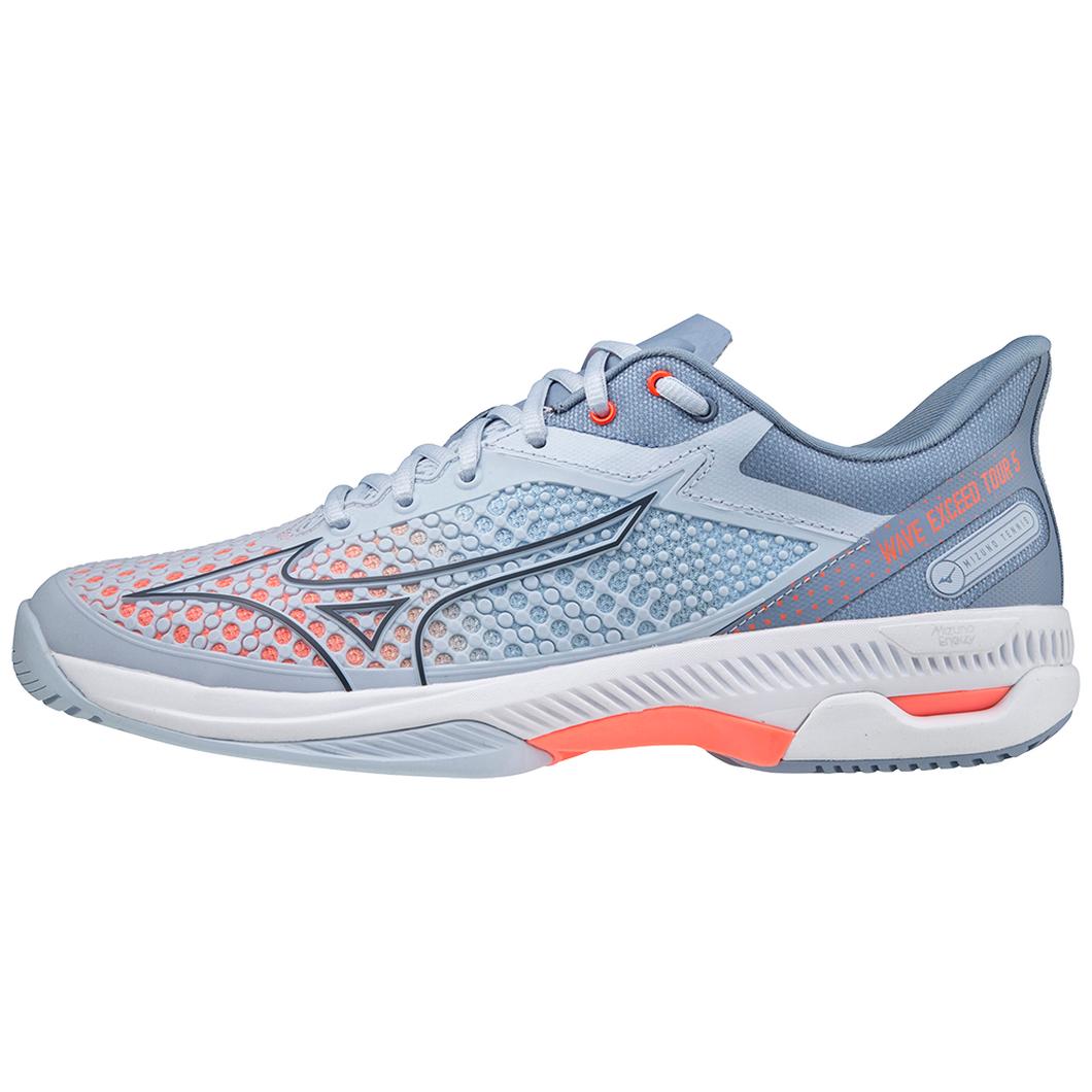 Giày Mizuno Wave Exceed Tour 5 AC Tennis Nữ Xám Cam