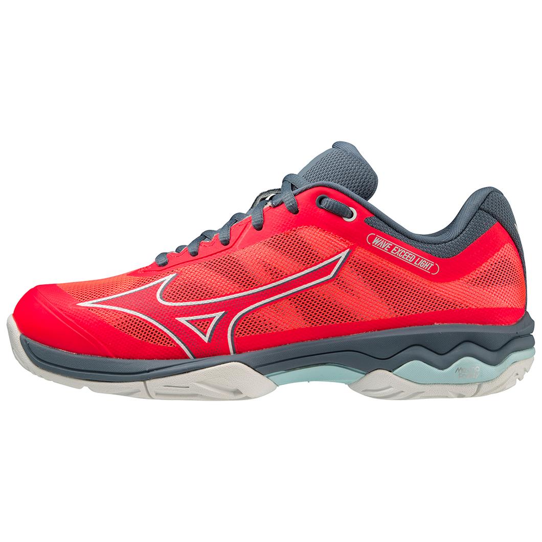 Giày Mizuno Wave Exceed Light AC Tennis Nữ Đỏ Xám