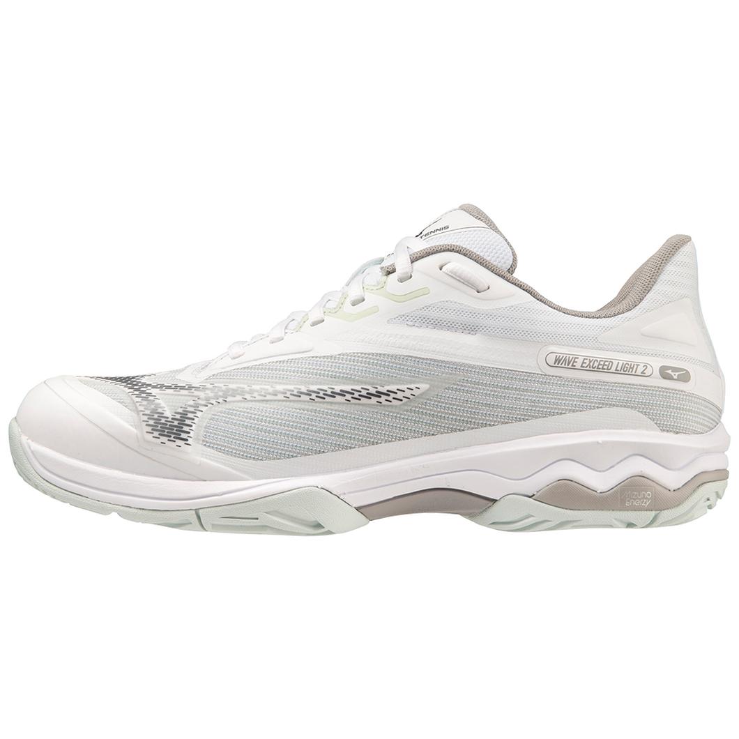 Giày Mizuno Wave Exceed Light 2 AC Tennis Nữ Trắng Bạc