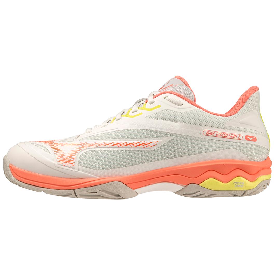 Giày Mizuno Wave Exceed Light 2 AC Tennis Nữ Trắng Cam