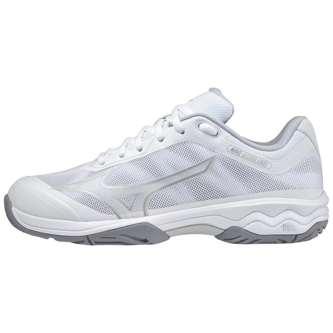 Giày Mizuno Wave Exceed Light AC Tennis Nữ Trắng Bạc