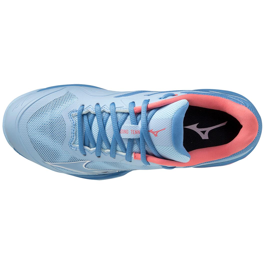 Giày Mizuno Wave Exceed Light AC Tennis Nữ Xanh Hồng