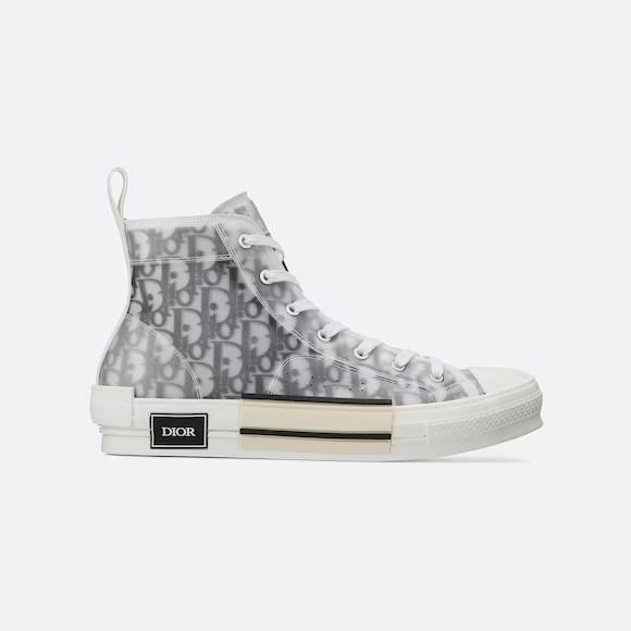 Giày Dior B23 High-Top Sneaker Nam Trắng Đen