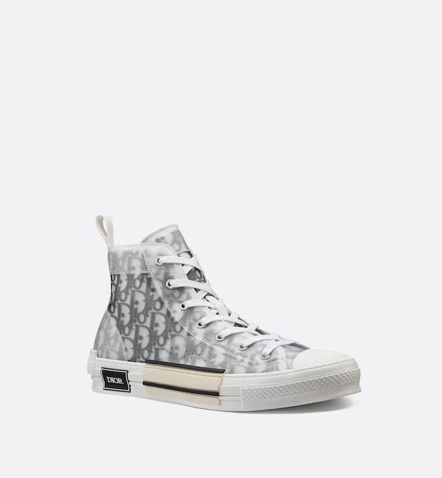 Giày Dior B23 High-Top Sneaker Nam Trắng Đen