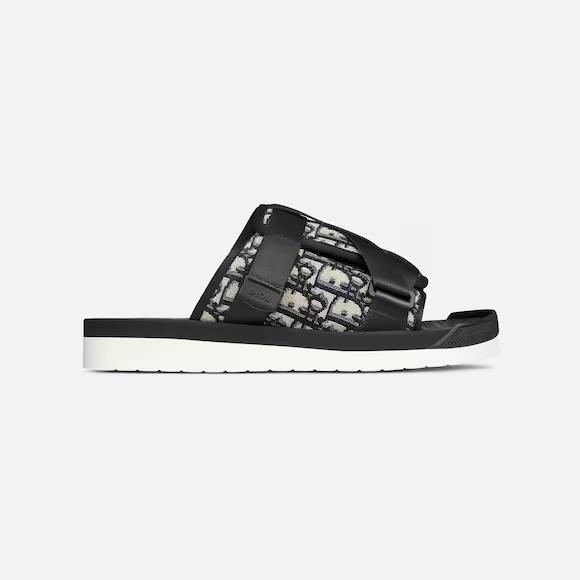 Dép Dior Alpha Sandal Nam Đen Xám