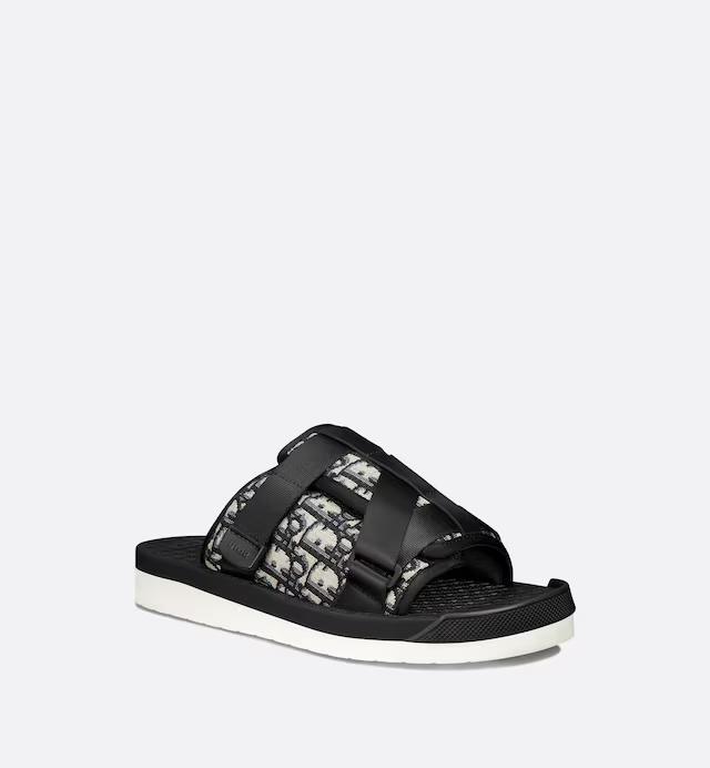 Dép Dior Alpha Sandal Nam Đen Xám