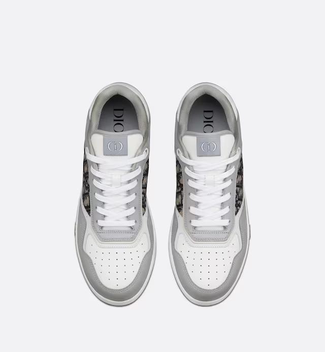 Giày Dior B27 Low-Top Sneaker Nam Xám Trắng