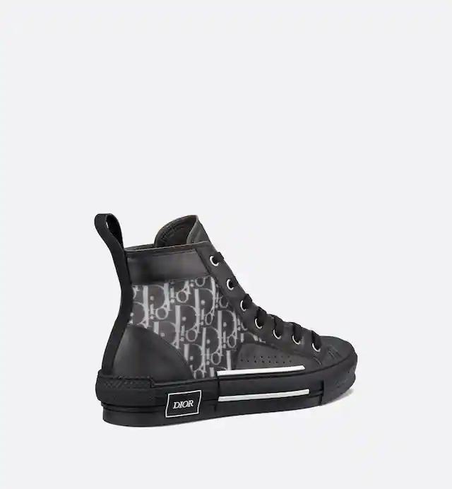 Giày Dior B23 High-Top Sneaker Nam Đen Trắng