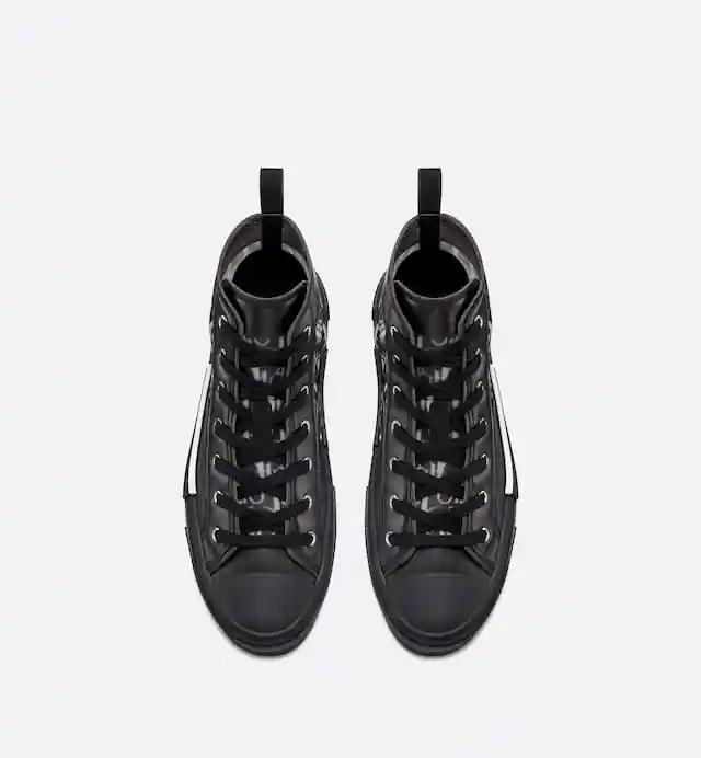 Giày Dior B23 High-Top Sneaker Nam Đen Trắng