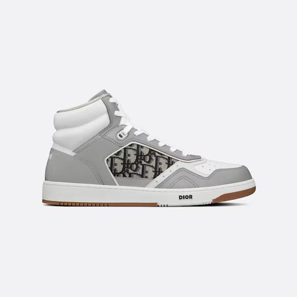 Giày Dior B27 High-Top Sneaker Trắng Xám