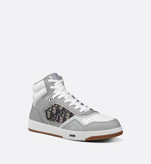 Giày Dior B27 High-Top Sneaker Trắng Xám