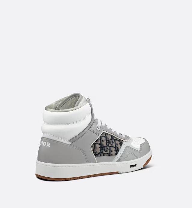 Giày Dior B27 High-Top Sneaker Trắng Xám