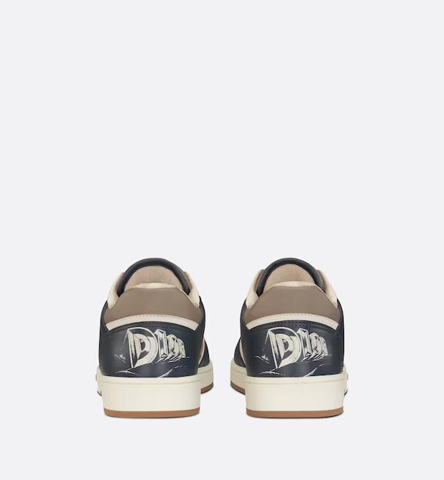 Giày Dior B27 Low-Top Sneaker Nam Nâu Xanh Than