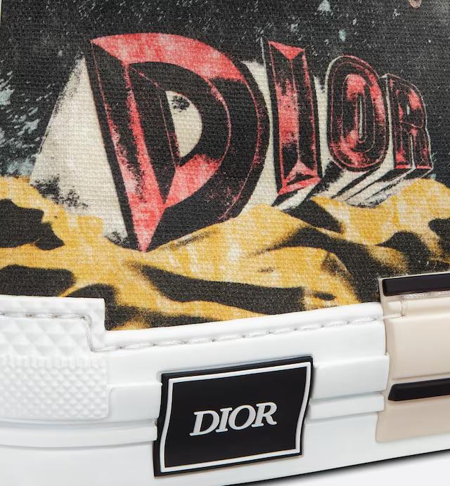 Giày Dior B23 High-Top Sneaker Nam Trắng Đen Đỏ