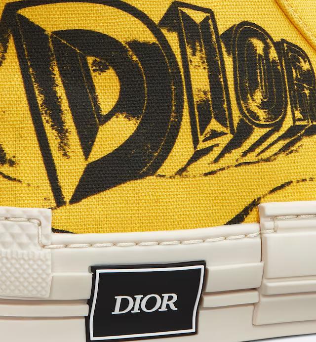 Giày Dior B23 High-Top Sneaker Nam Vàng Đen