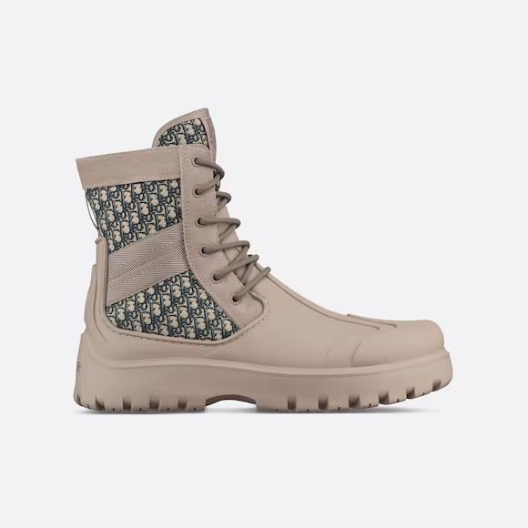 Giày Dior Garden Lace-Up Boot Nam Be Đen