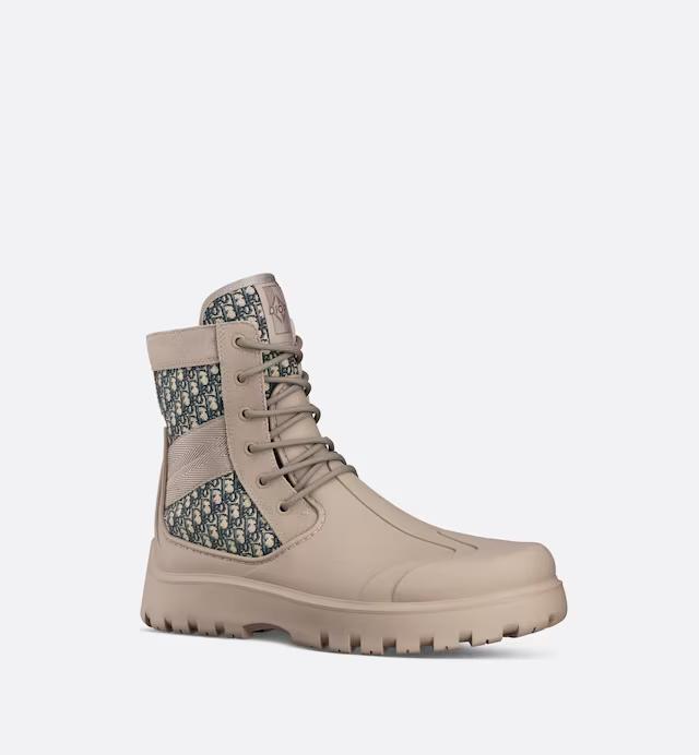 Giày Dior Garden Lace-Up Boot Nam Be Đen