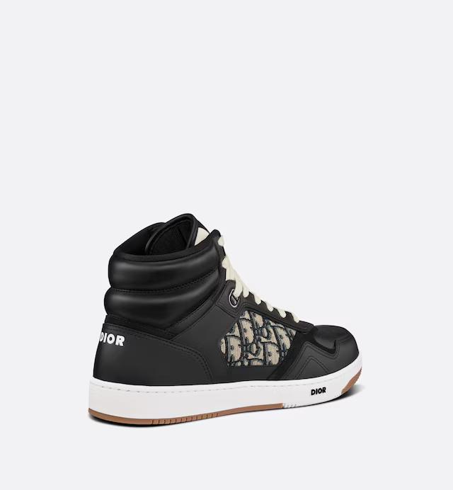 Giày Dior B27 High-Top Sneaker Nam Đen Be Trắng