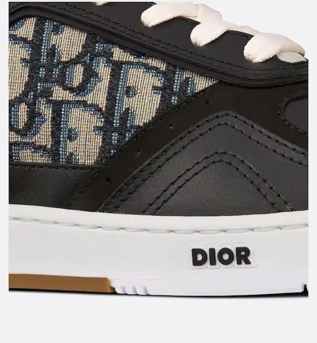 Giày Dior B27 High-Top Sneaker Nam Đen Be Trắng