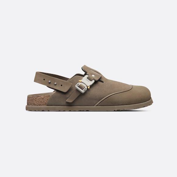 Dép DIOR by BIRKENSTOCK Tokio Mule Nam Nâu