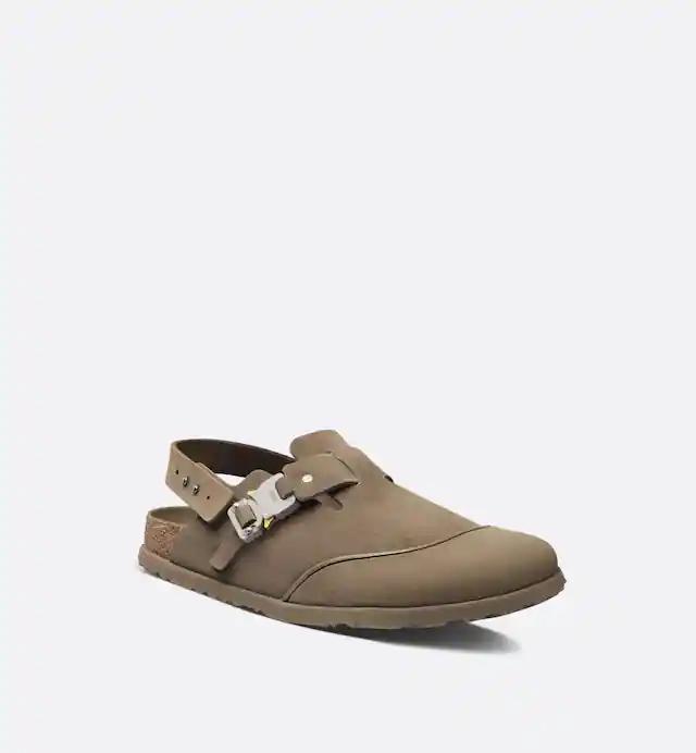 Dép DIOR by BIRKENSTOCK Tokio Mule Nam Nâu