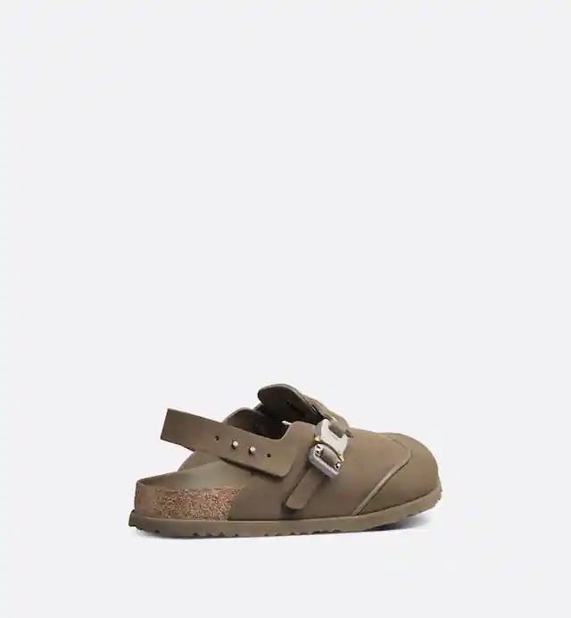 Dép DIOR by BIRKENSTOCK Tokio Mule Nam Nâu