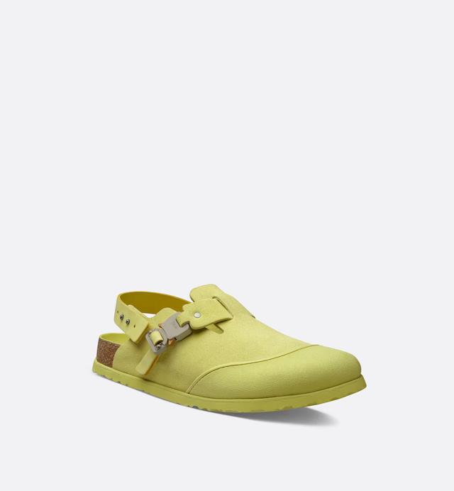 Dép DIOR by BIRKENSTOCK Tokio Mule Nam Vàng Chanh