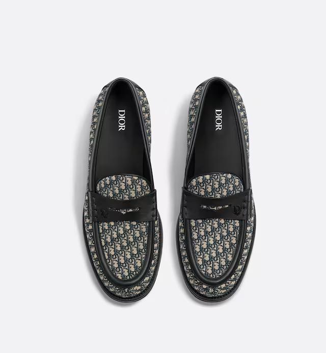 Giày Dior Granville Loafer Nam Be Đen