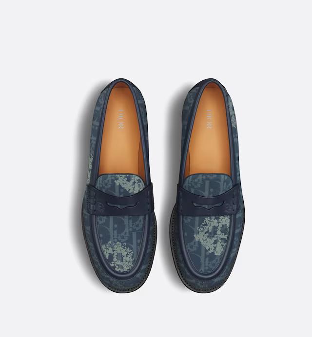 Giày DIOR TEARS Dior Granville Loafer Nam Xanh