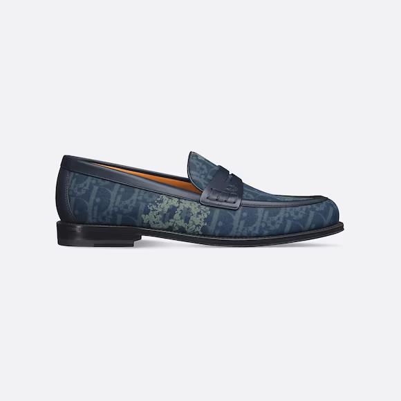 Giày DIOR TEARS Dior Granville Loafer Nam Xanh