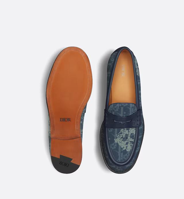 Giày DIOR TEARS Dior Granville Loafer Nam Xanh