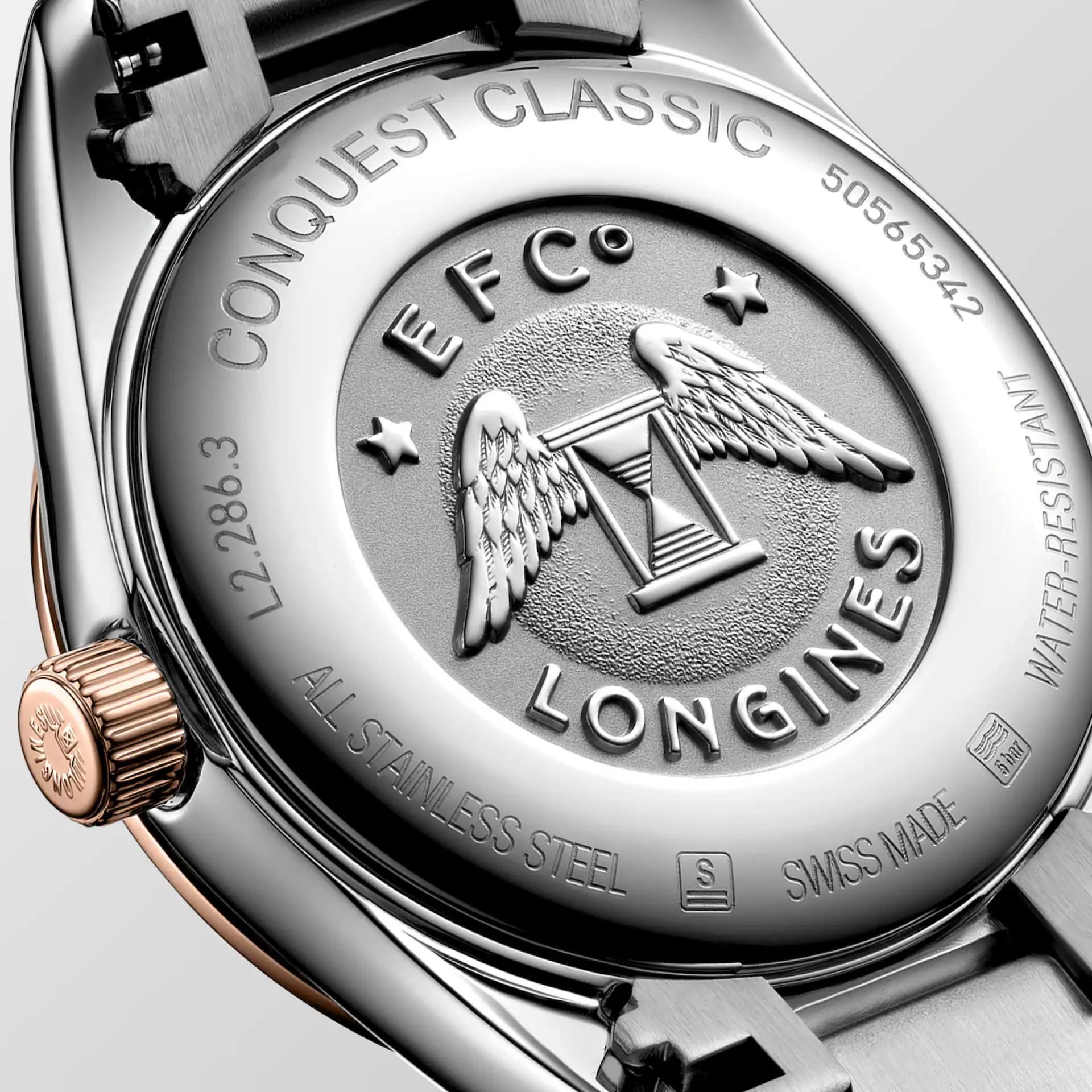 Đồng Hồ Longines Conquest Classic Nữ 29.5mm Hồng Xám