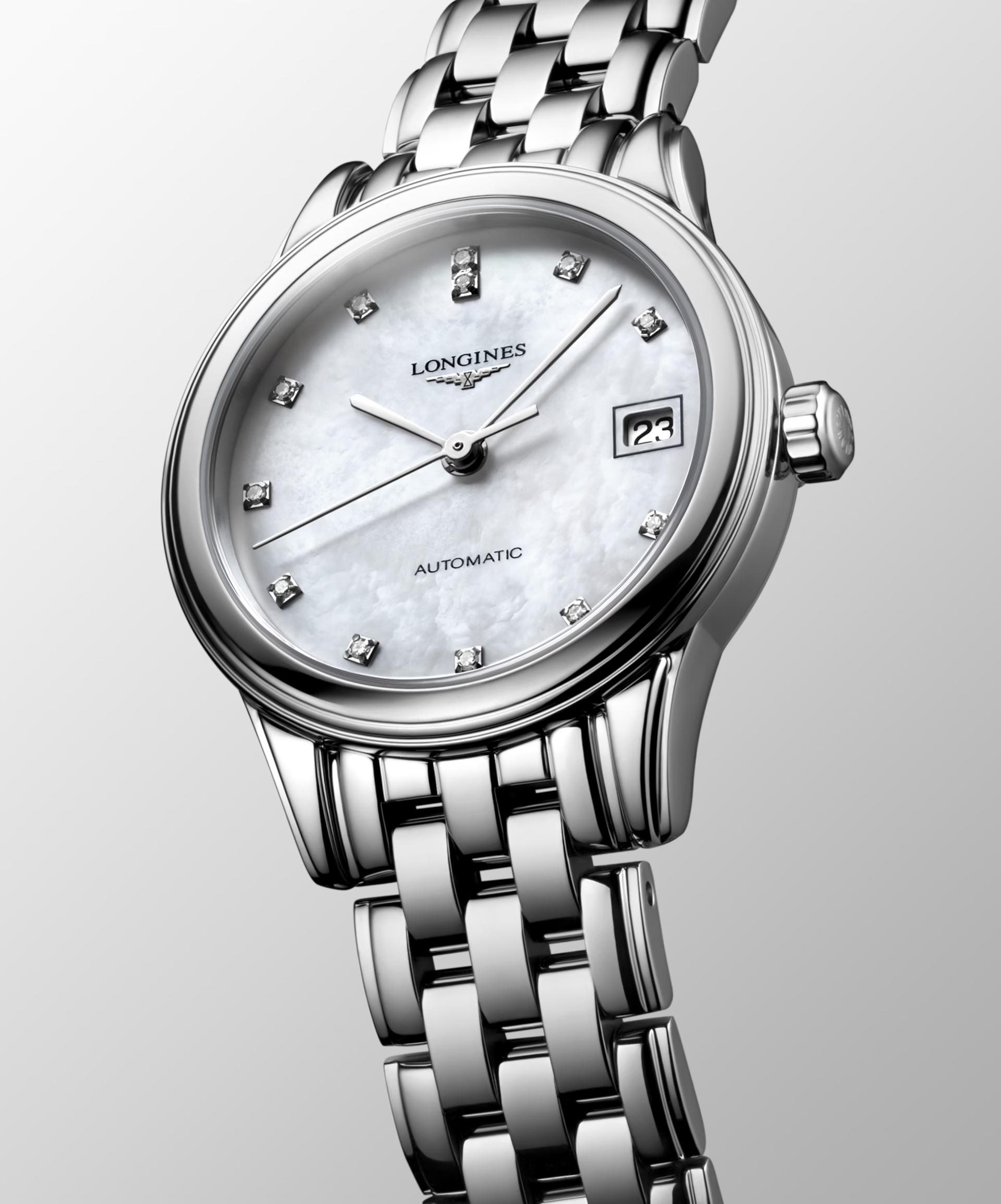 Đồng Hồ Longines Flagship Nữ 26mm Bạc